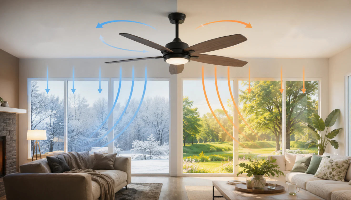 Ceiling Fan Direction: Summer vs Winter — The Complete Guide to Saving Energy Year-Round