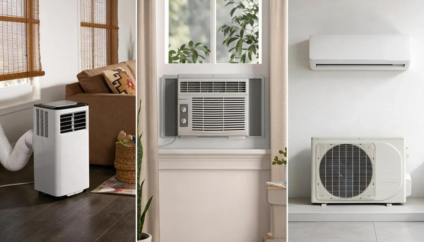 Portable AC vs Window AC vs Mini Split: Which Should You Choose?